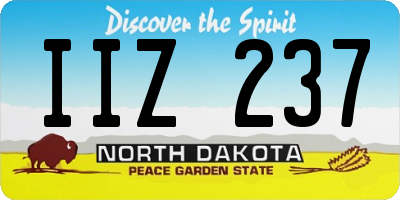 ND license plate IIZ237