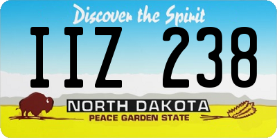 ND license plate IIZ238