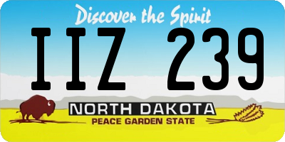 ND license plate IIZ239
