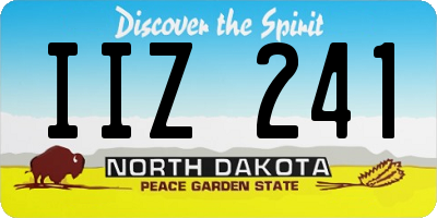 ND license plate IIZ241