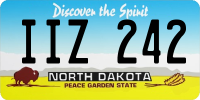 ND license plate IIZ242
