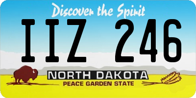 ND license plate IIZ246