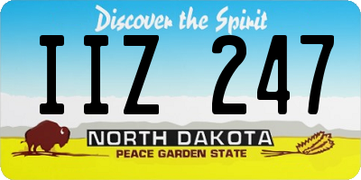 ND license plate IIZ247