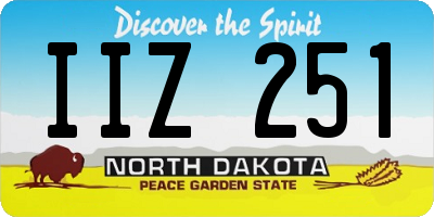 ND license plate IIZ251