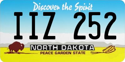 ND license plate IIZ252