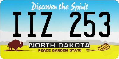 ND license plate IIZ253