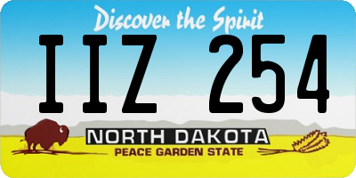 ND license plate IIZ254