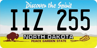 ND license plate IIZ255