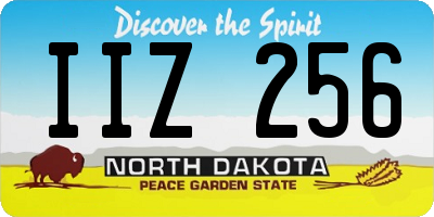 ND license plate IIZ256
