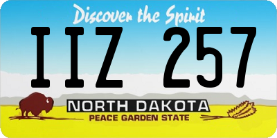 ND license plate IIZ257