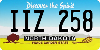 ND license plate IIZ258
