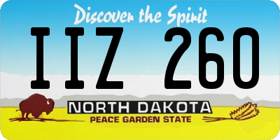 ND license plate IIZ260
