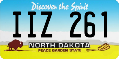 ND license plate IIZ261
