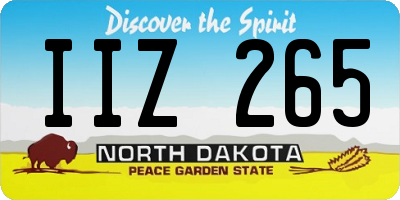 ND license plate IIZ265