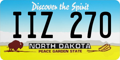 ND license plate IIZ270