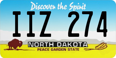 ND license plate IIZ274