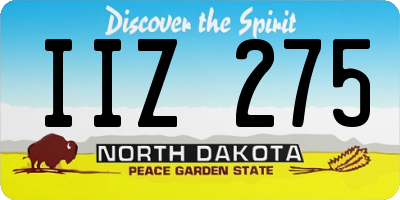 ND license plate IIZ275