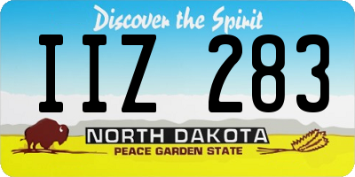ND license plate IIZ283