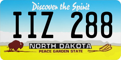 ND license plate IIZ288