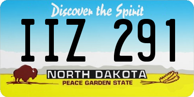 ND license plate IIZ291