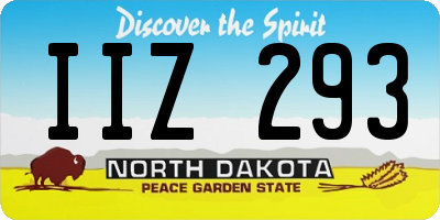 ND license plate IIZ293