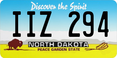 ND license plate IIZ294