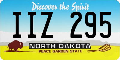 ND license plate IIZ295