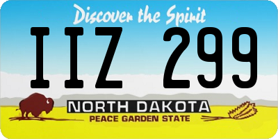 ND license plate IIZ299