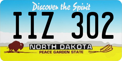 ND license plate IIZ302