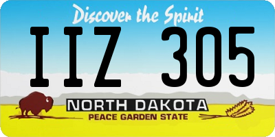 ND license plate IIZ305