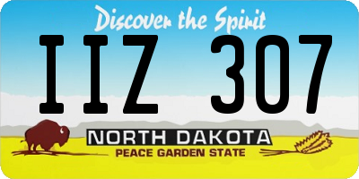 ND license plate IIZ307