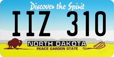 ND license plate IIZ310