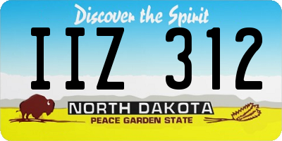ND license plate IIZ312