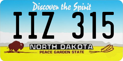 ND license plate IIZ315