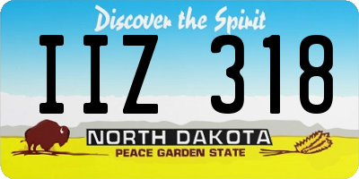 ND license plate IIZ318
