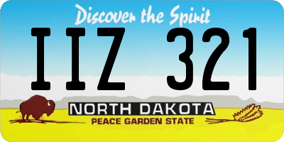 ND license plate IIZ321