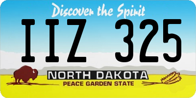ND license plate IIZ325