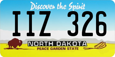 ND license plate IIZ326