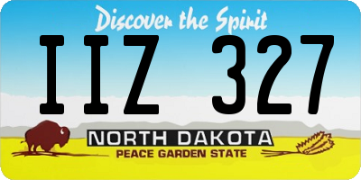 ND license plate IIZ327