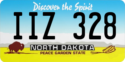 ND license plate IIZ328