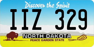 ND license plate IIZ329