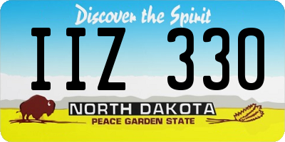 ND license plate IIZ330