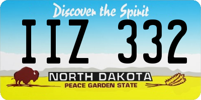 ND license plate IIZ332
