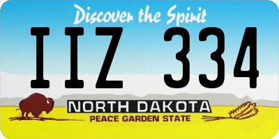 ND license plate IIZ334