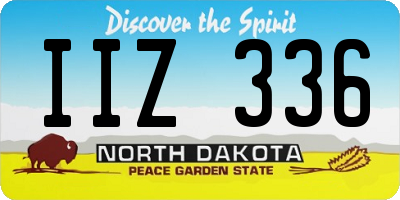 ND license plate IIZ336