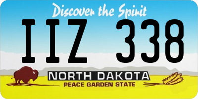 ND license plate IIZ338