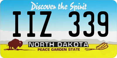 ND license plate IIZ339