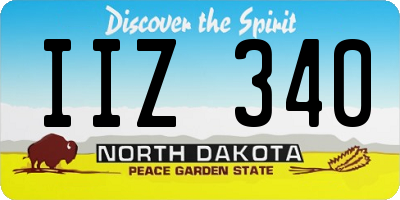 ND license plate IIZ340