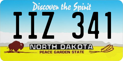 ND license plate IIZ341