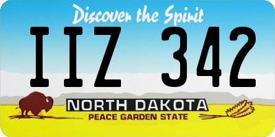 ND license plate IIZ342